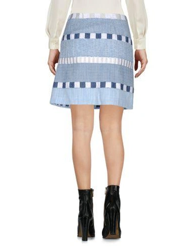 Shop Intropia Mini Skirt In Sky Blue