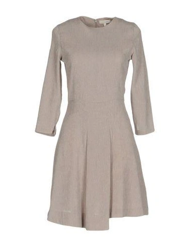 Intropia Short Dress In Light Grey