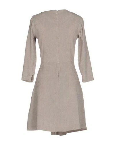 Shop Intropia Short Dress In Light Grey
