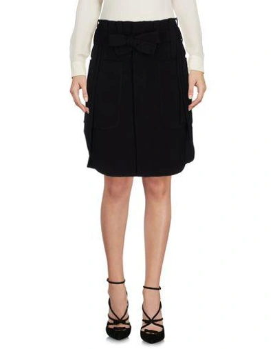 Shop Marcelo Burlon County Of Milan Knee Length Skirt In Black