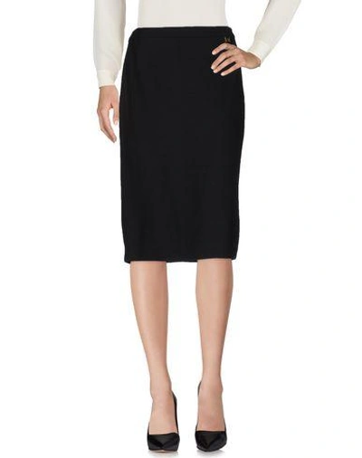 Shop Escada Knee Length Skirt In Black