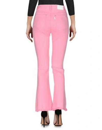 Shop Sjyp Denim Pants In Pink
