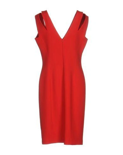 Shop Capucci Knee-length Dress In Red