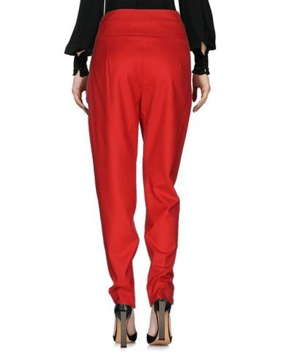 Shop Alexandre Vauthier Casual Pants In Red