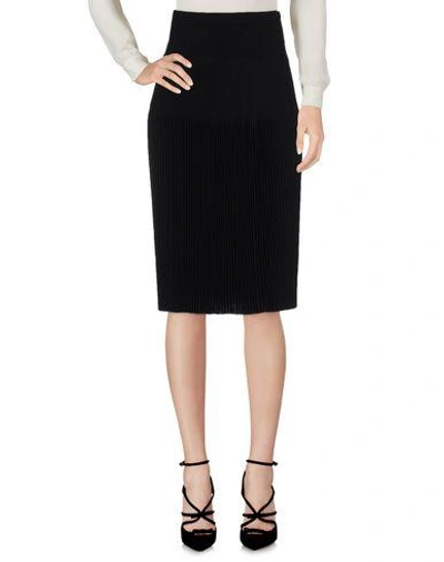 Shop Givenchy Knee Length Skirt In Black