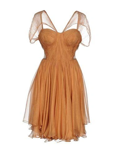 Maria Lucia Hohan Short Dress In Apricot