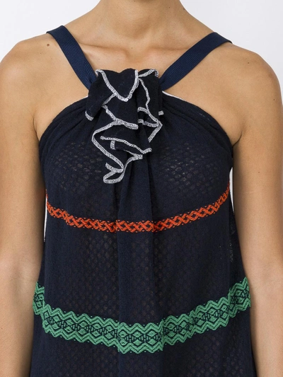 Shop Sonia Rykiel Patterned Halterneck Dress