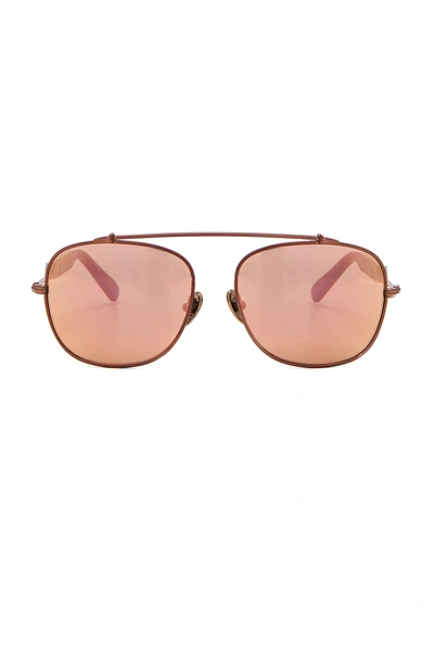 Westward Leaning Malcolm No Middle 1 Sunglasses In Black & Rose Gold