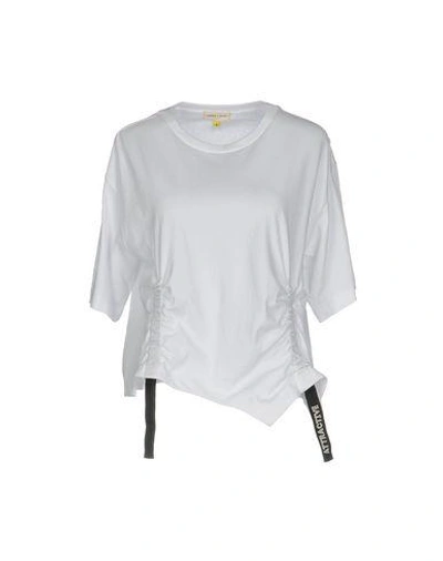 Shop Steve J & Yoni P T-shirts In White