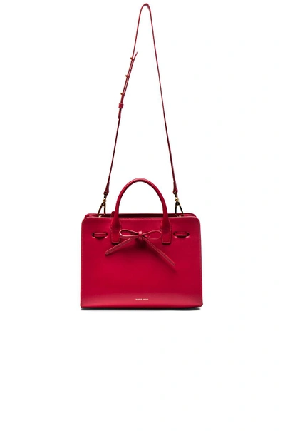 Shop Mansur Gavriel Mini Sun Bag In Flamma Calf