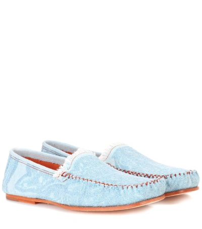 Acne Studios Jackson Denim Loafers In Blue