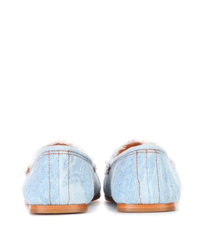 Shop Acne Studios Jackson Denim Loafers In Blue