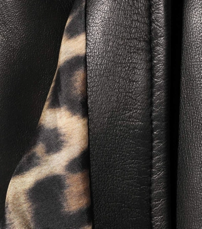 Shop Magda Butrym Buffalo Leather Skirt In Llack