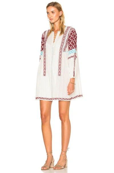 Shop Ulla Johnson Yelena Dress In Abstract,white