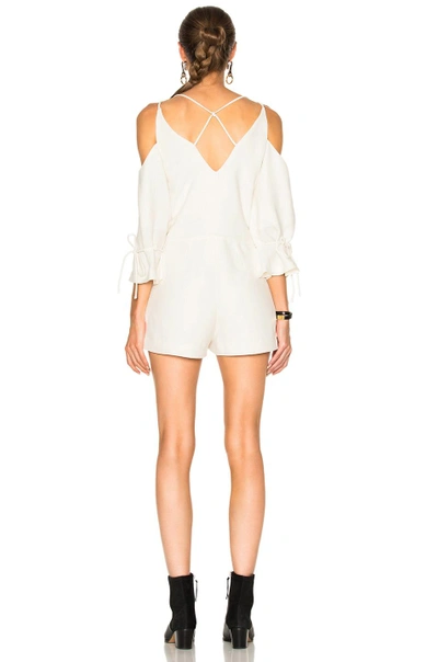 Shop Iro Ludolf Romper In Ecru