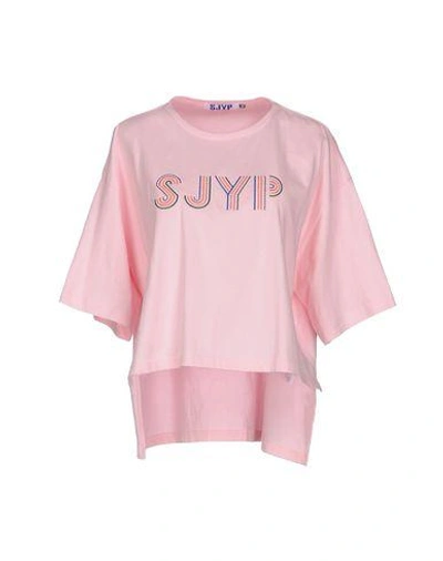 Shop Sjyp T-shirt In Pink