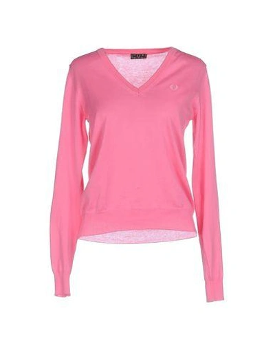 Shop Fred Perry Sweater In Pink