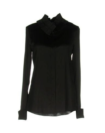 Shop Capucci Solid Color Shirts & Blouses In Black