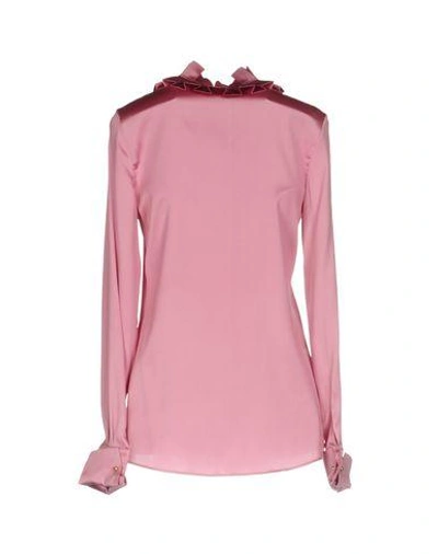 Shop Capucci Solid Color Shirts & Blouses In Pink