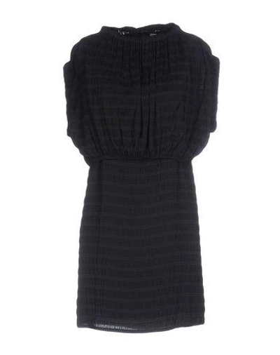 Shop Intropia Short Dress In Black