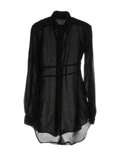 Shop Marcelo Burlon County Of Milan Solid Color Shirts & Blouses In Black