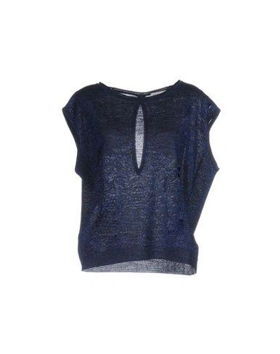 Shop Essentiel Antwerp Sweater In Dark Blue