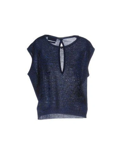 Shop Essentiel Antwerp Sweater In Dark Blue