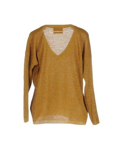 Shop Essentiel Antwerp Woman Sweater Ocher Size Xs Polyester, Acrylic, Wool In Yellow
