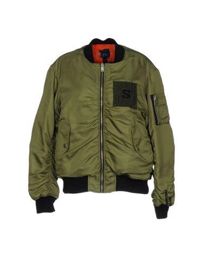 Shop Sjyp Jackets In Military Green