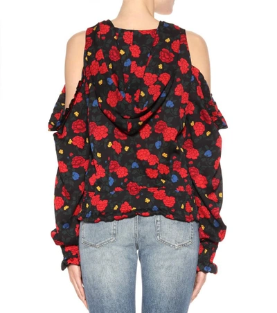 Shop Magda Butrym Foggia Silk Top In Llack