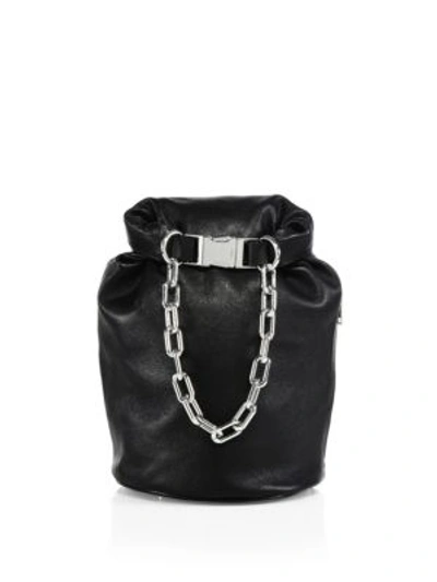 Shop Alexander Wang Washed 2 Leather Crossbody Bag In Black
