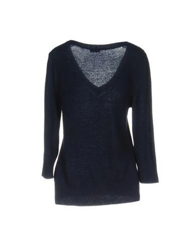 Shop L Agence Sweater In Dark Blue