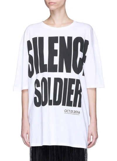 Shop Haider Ackermann 'silence Soldier' Print Oversized T-shirt
