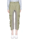 STELLA MCCARTNEY 'Tina' rib knit panel cropped pants