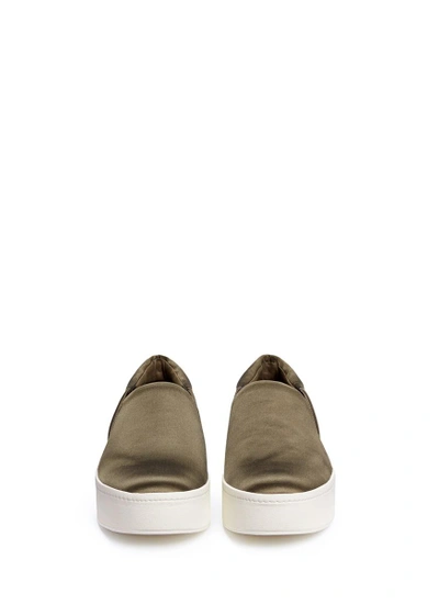 Shop Vince 'warren' Satin Platform Skate Slip-ons