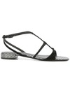 EMPORIO ARMANI STRAPPED SANDALS,X3P57311915424