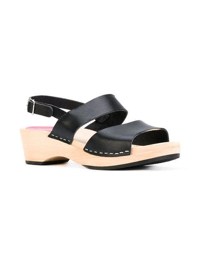 Shop Swedish Hasbeens Chunky Heel Sandals