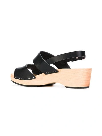 Shop Swedish Hasbeens Chunky Heel Sandals