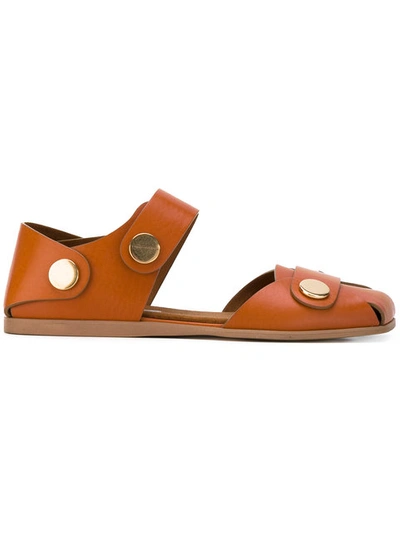 Shop Stella Mccartney Collection Flat Sandals