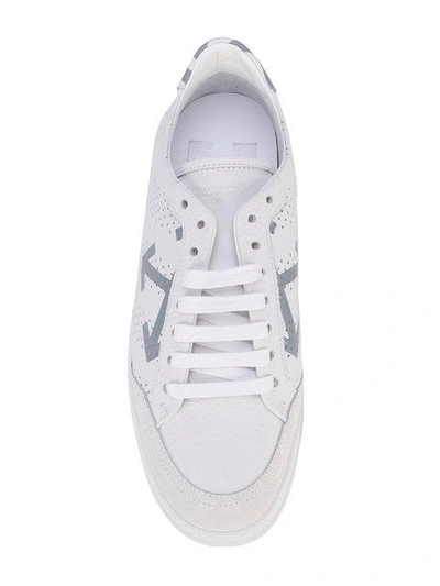Shop Off-white Perforated Arrow Sneakers