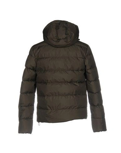 Shop Duvetica Down Jacket In Military Green