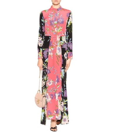 Shop Diane Von Furstenberg Printed Silk Dress In Curzoe Llack