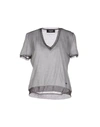 DSQUARED2 DSQUARED2 WOMAN T-SHIRT GREY SIZE S SILK,37894642JD 5