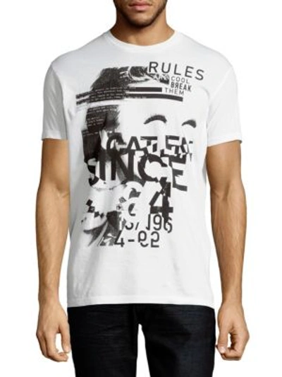 Dsquared2 Short-sleeve Cotton Graphic Tee In White