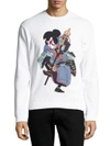 DSQUARED2 Printed Long-Sleeve Cotton Sweatshirt,0400094650369