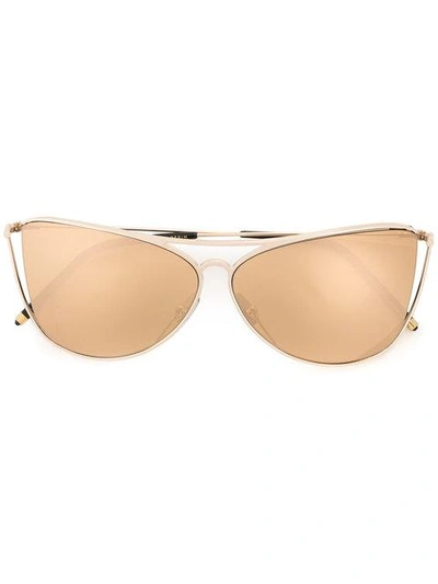 Shop Sener Besim S3 Modern Aviator Sunglasses