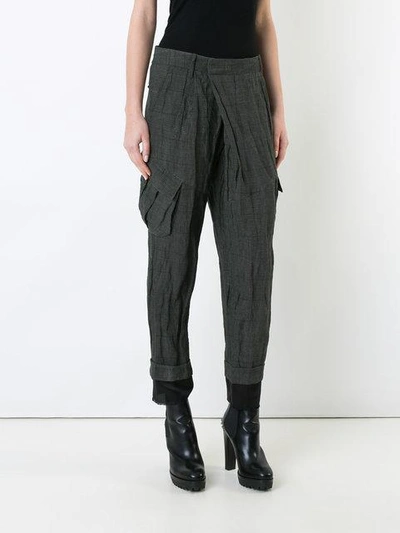 Shop A.f.vandevorst Pocket Cropped Trousers - Black