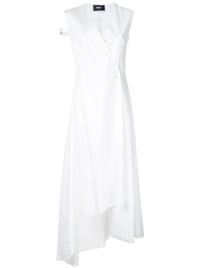 Shop Yang Li Asymmetric Crossover Dress - White