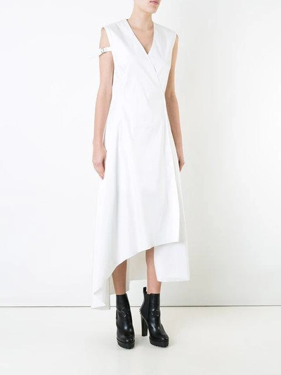 Shop Yang Li Asymmetric Crossover Dress - White
