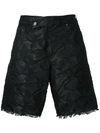 A.F.VANDEVORST CRUMPLED FRAYED SHORTS,171PUKKELPOP00212085045